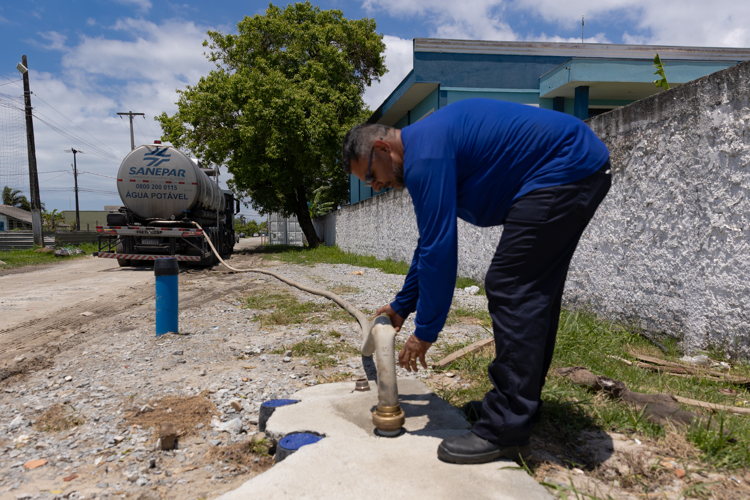 trabalhadores da sanepar no verão maior  