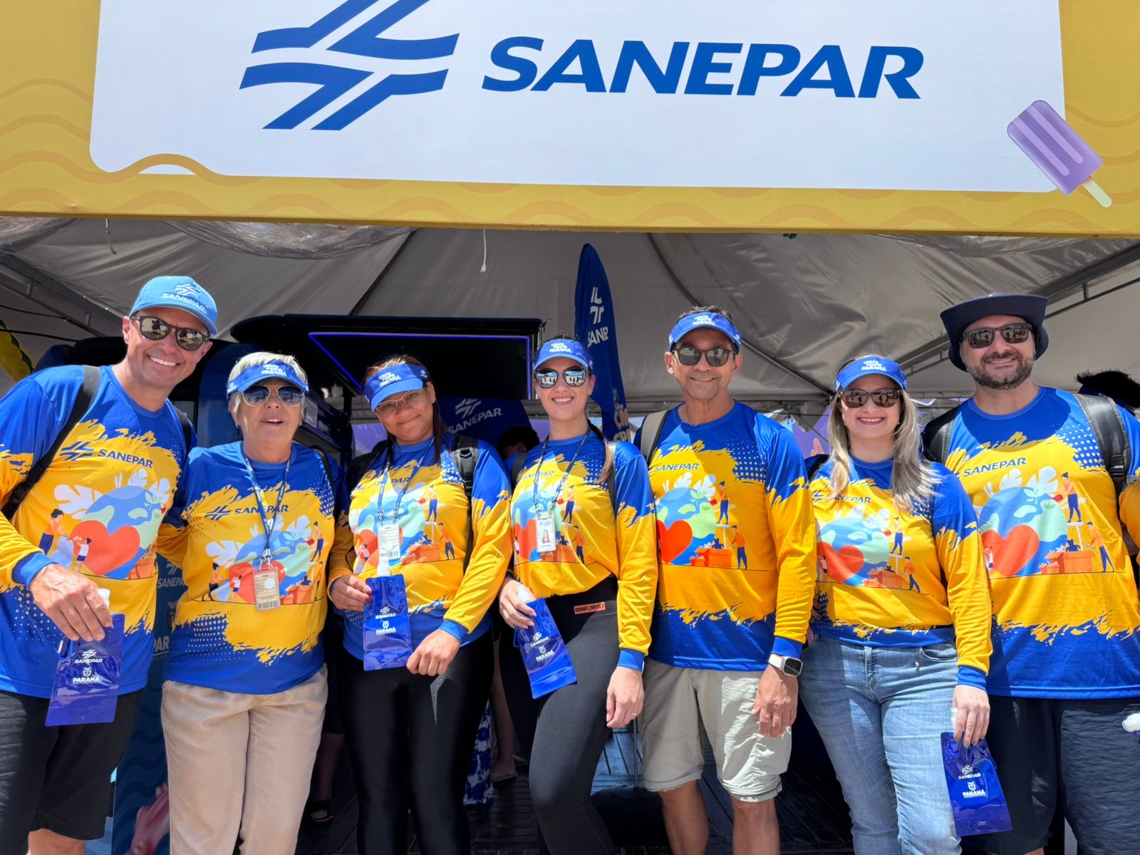 trabalhadores da sanepar no verão maior  