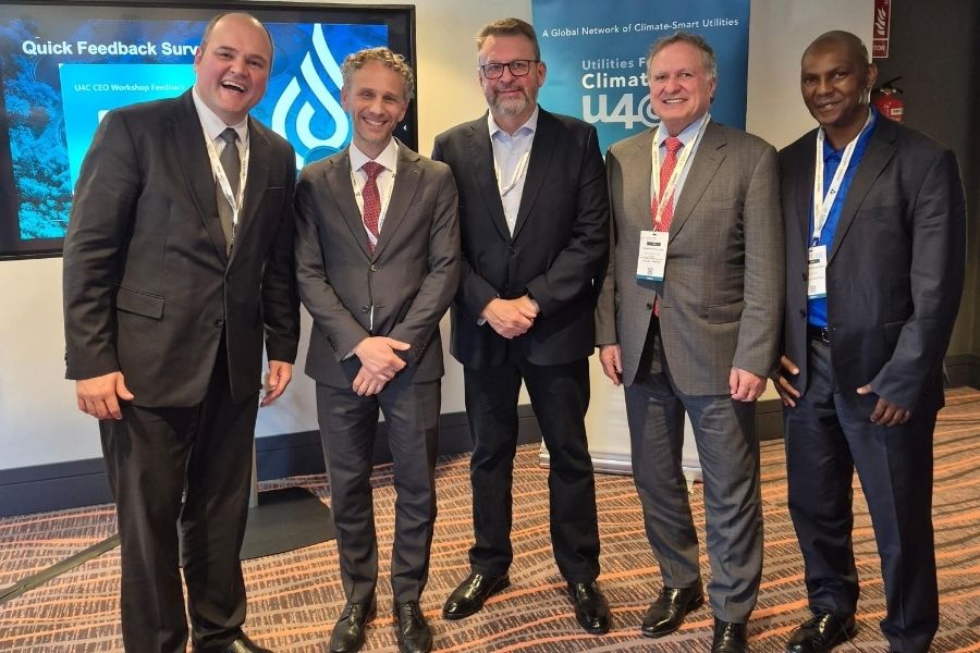Comitiva da Sanepar durante o Global Water Summit 2026