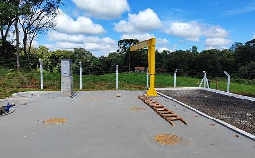 Estação elevatória de esgoto para atender mais de 130 famílias