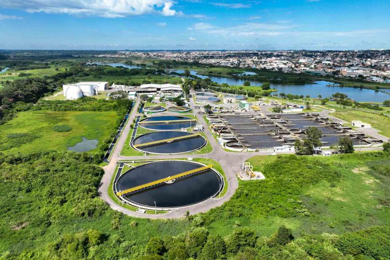estação de tratamento de esgoto Belem em Curitiba
