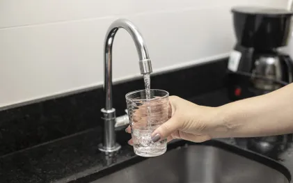 Água de torneira da Sanepar