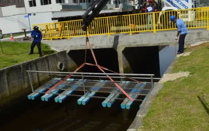 Ecobarreira em Matinhos
