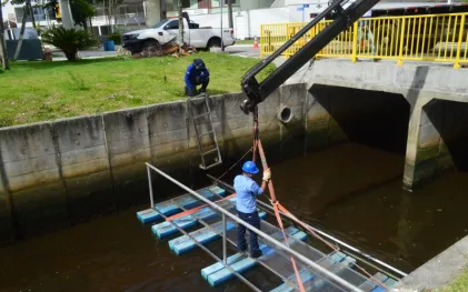 Ecobarreira em Matinhos