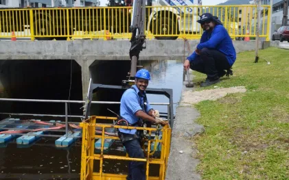 Ecobarreira em Matinhos