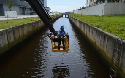 Ecobarreira em Matinhos