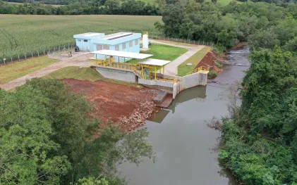 Captação do Rio Ouro Verde em Medianeira