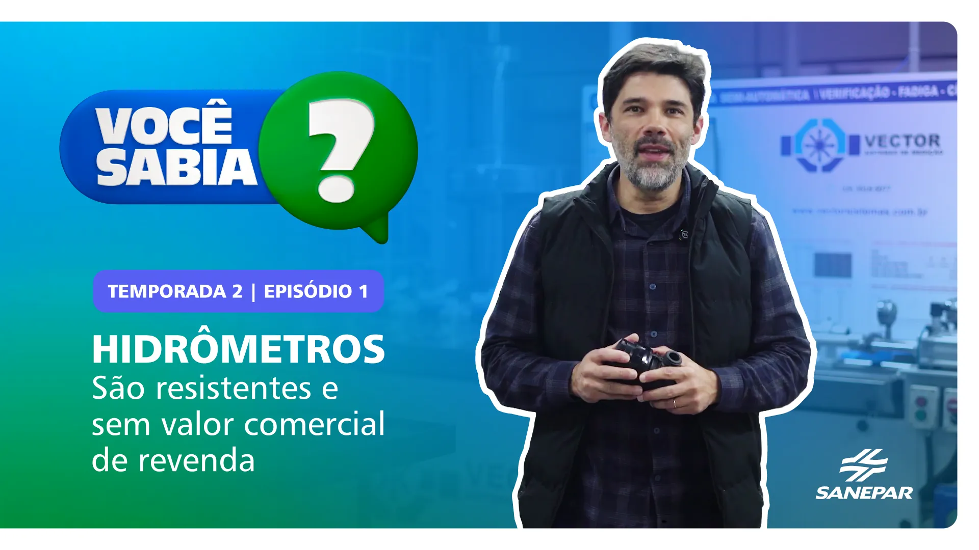 Temporada 2: Novos hidrômetros são feitos de material plástico para desestimular furtos
