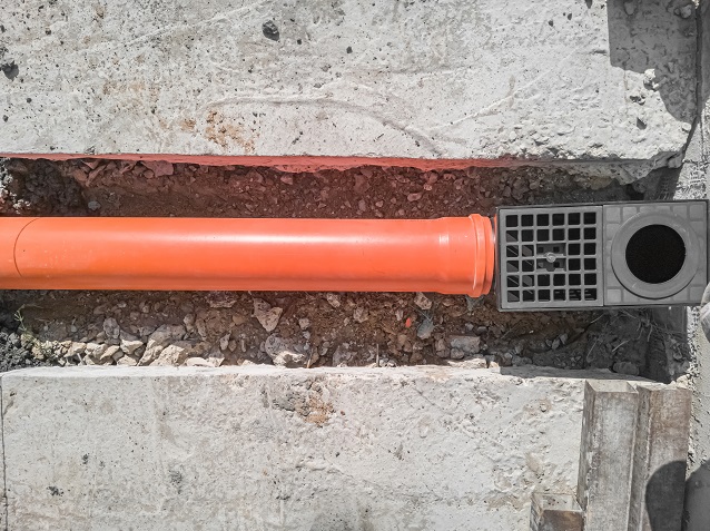 Imagem de uma ligação de esgoto
