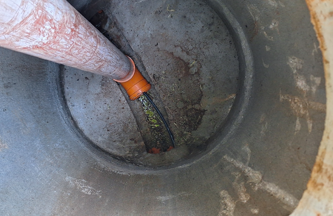 Rede de coleta de esgoto