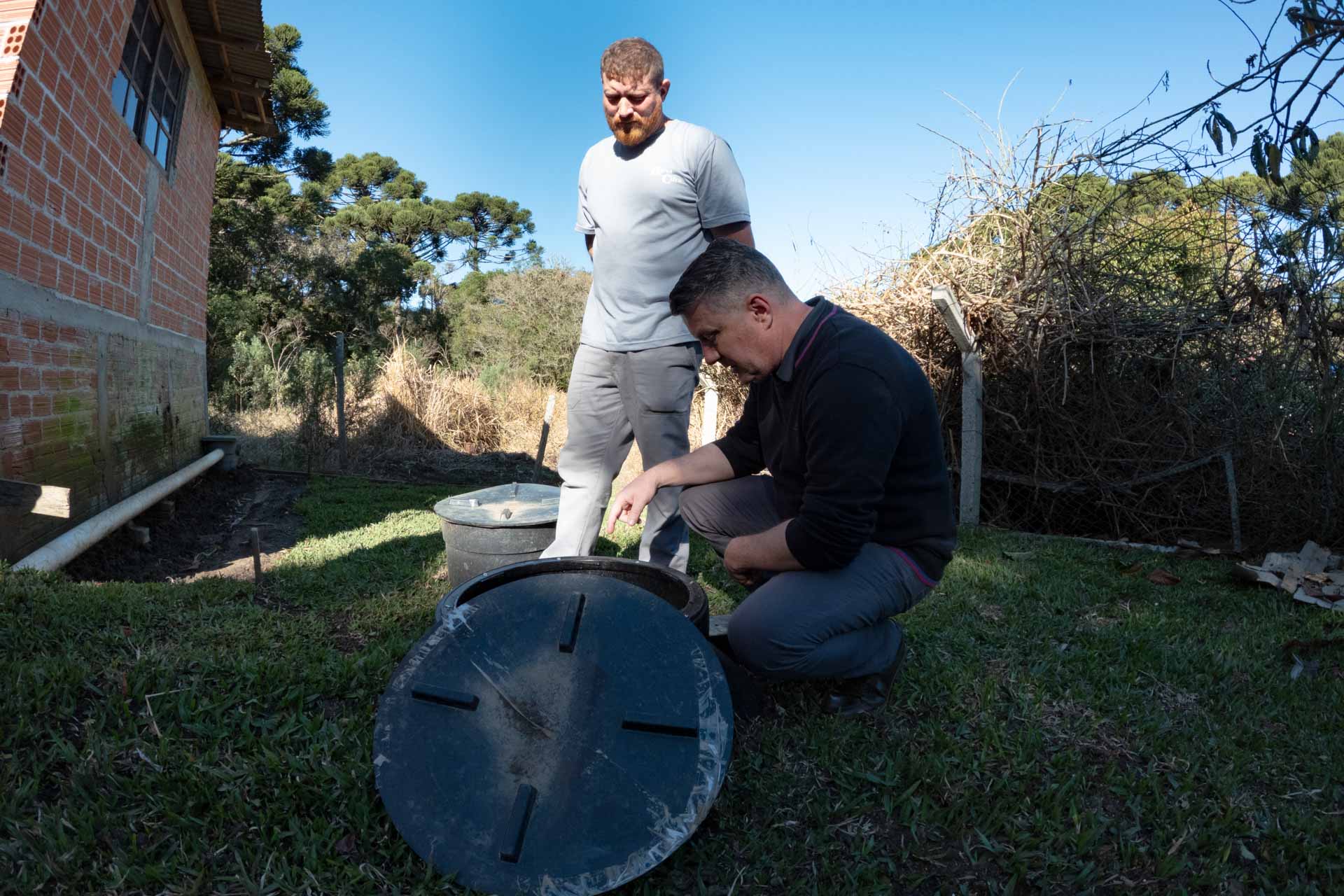 Teste com biodigestores individuais em Piraquara