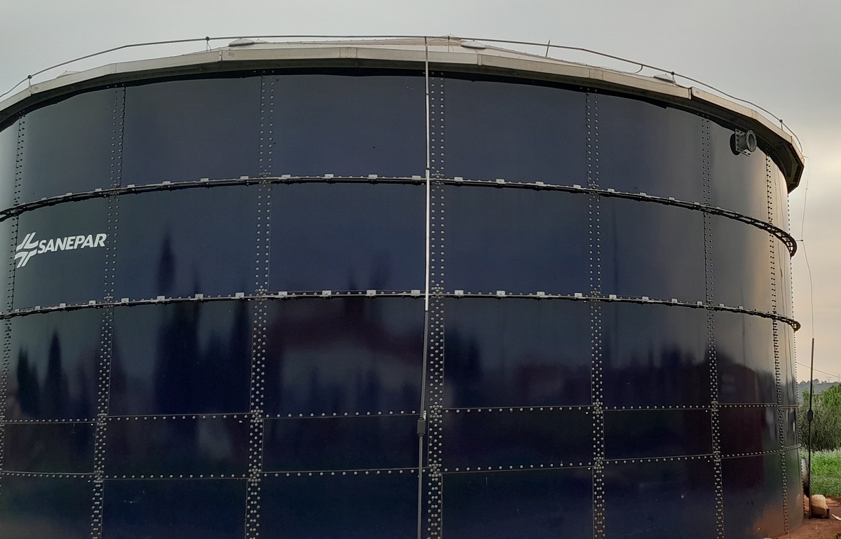 Reservatório de água tratada Faculdade em São Miguel do Iguaçu 