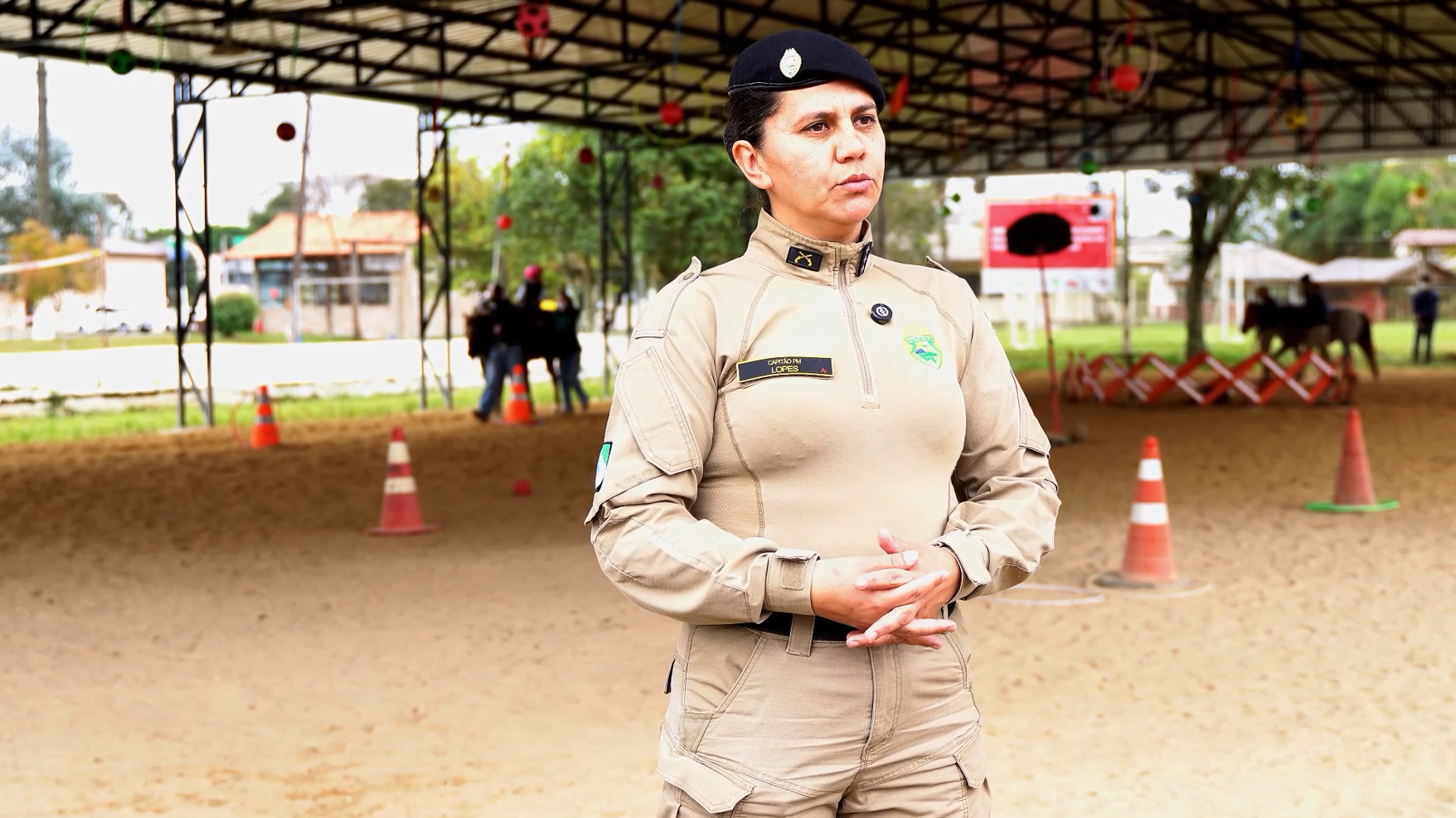 Imagem da capitã Gisele Lopes, coordenadora do projeto