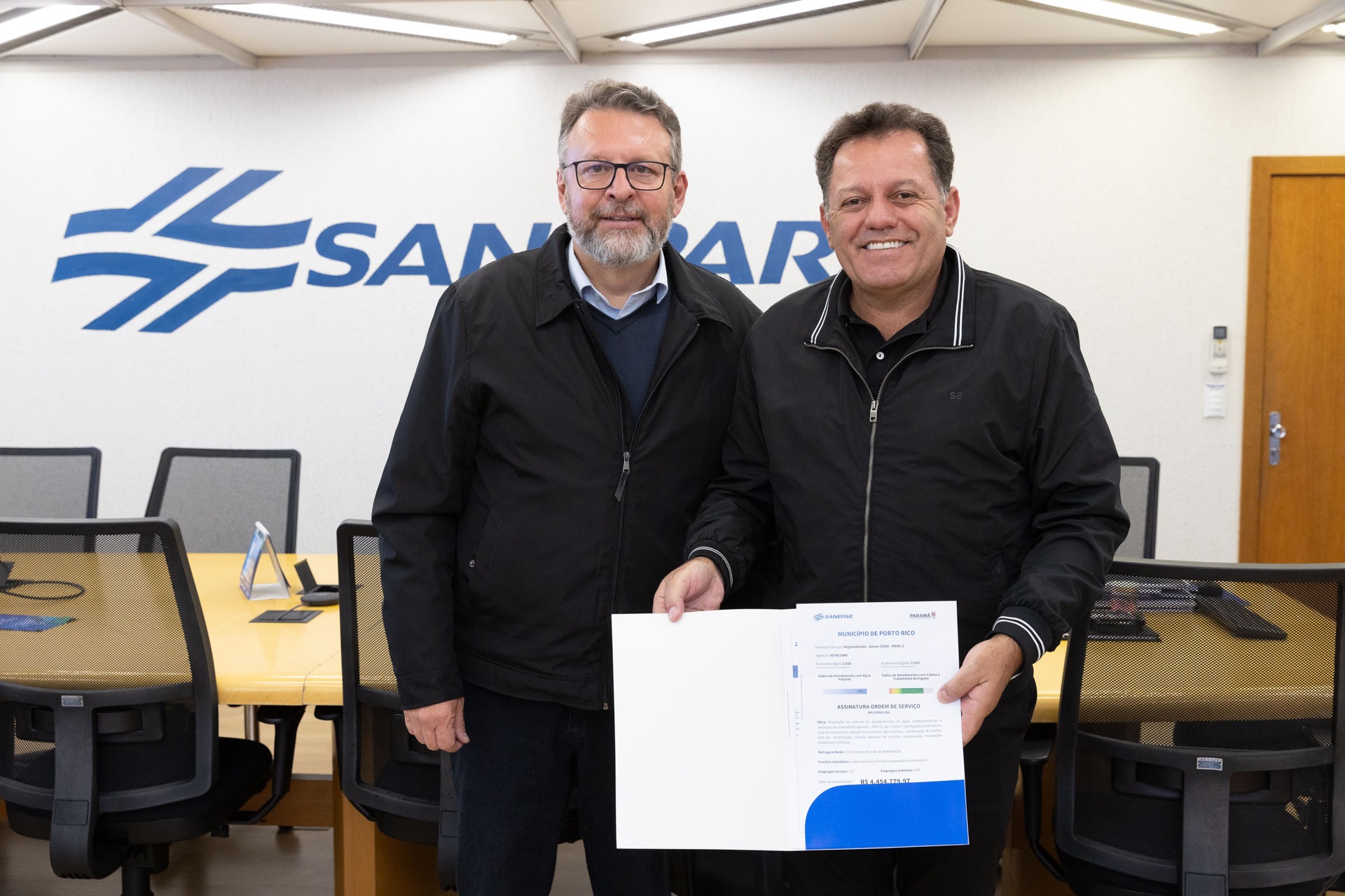 Sanepar firma parceria com 4 municípios para investir R$ 41 milhões em infraestrutura