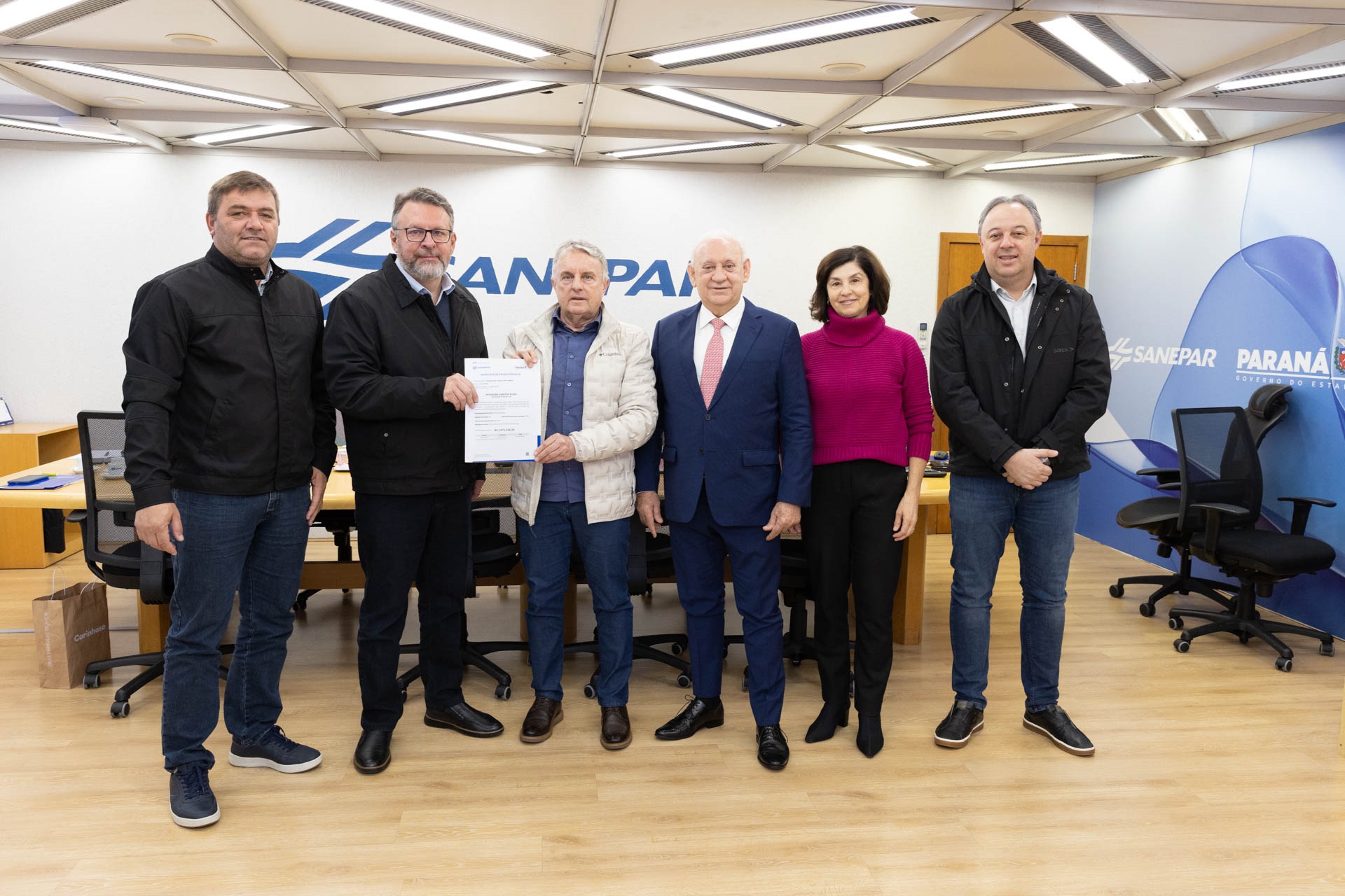 Sanepar firma parceria com 4 municípios para investir R$ 41 milhões em infraestrutura