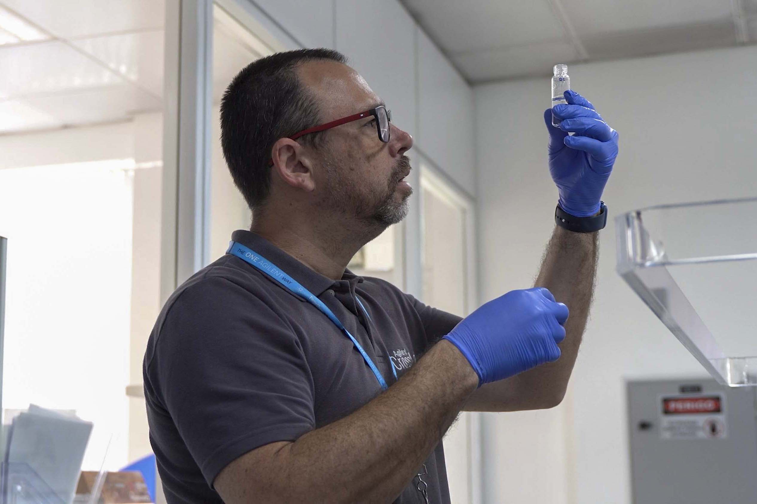 Laboratório de análises da Sanepar