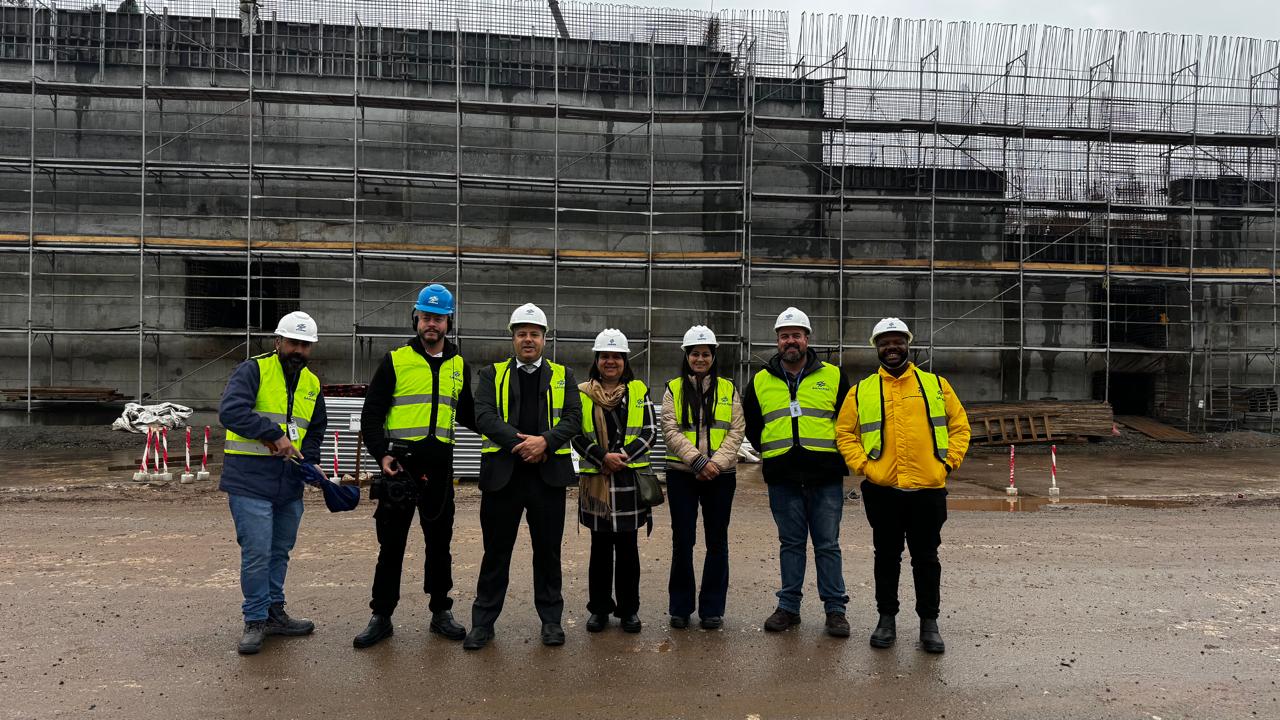 Banco do Brasil visita obra da ETE CIC Xisto