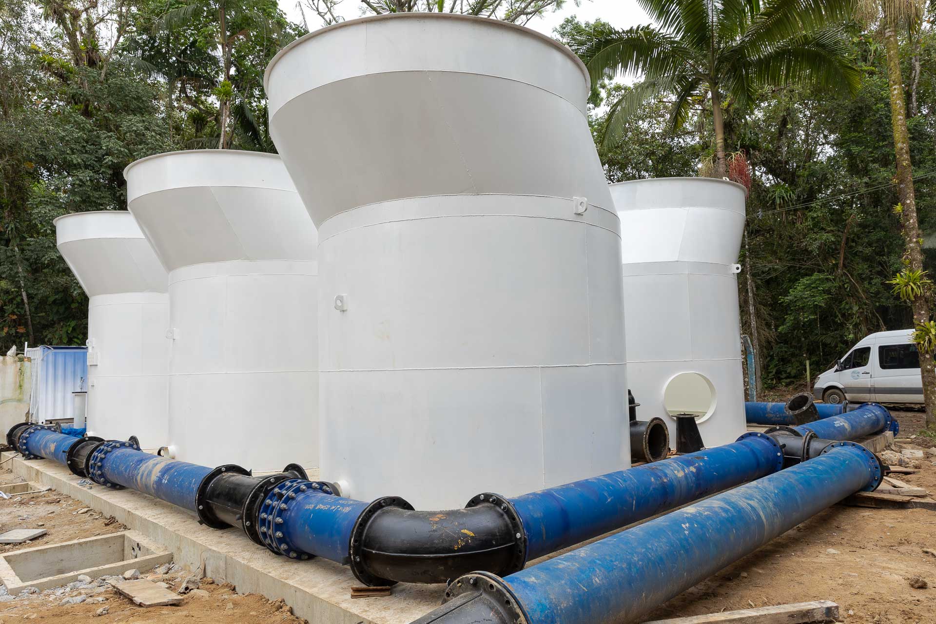 Novo sistema contribui para otimizar a produção de água no Litoral. Crédito: André Thiago / Sanepar