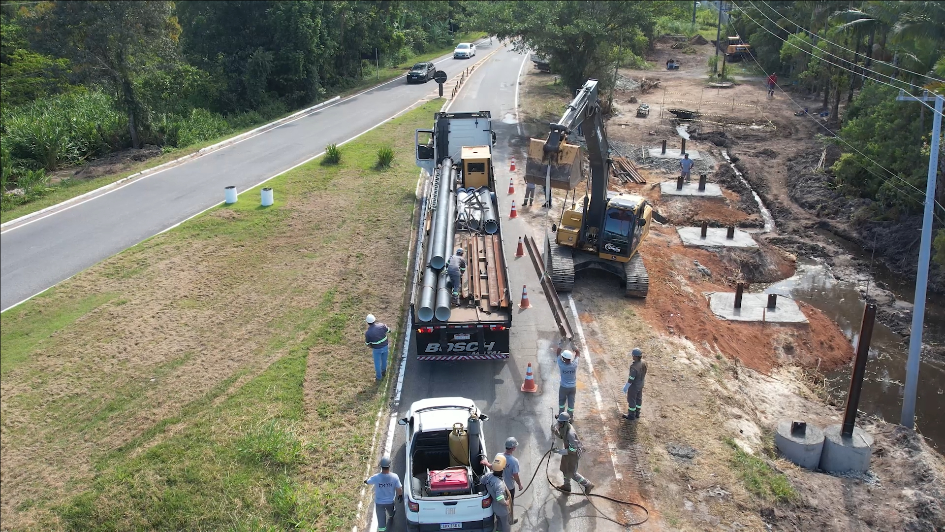 Sanepar faz obra em adutoras de Guaratuba de olho no Carnaval
