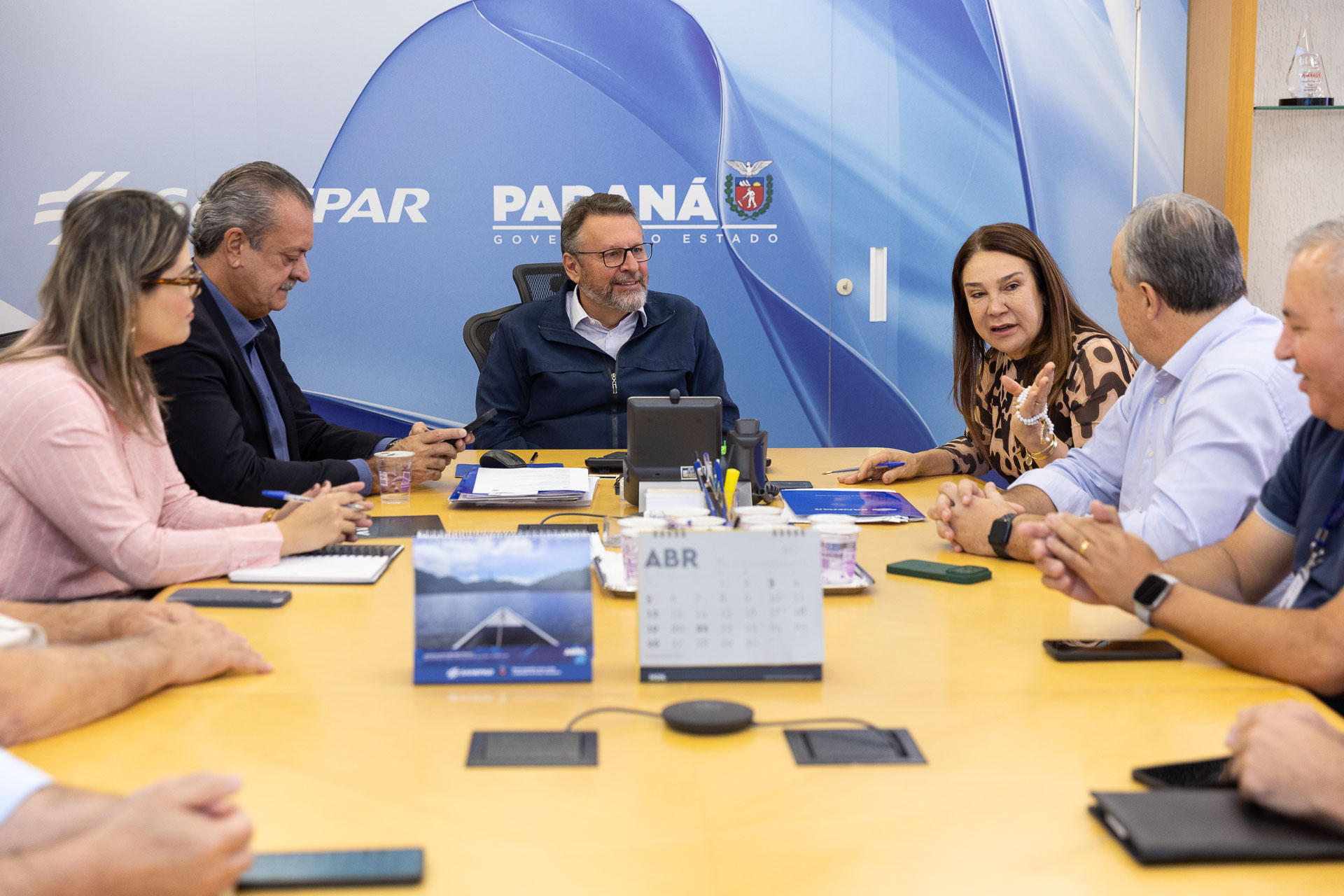 Reunião da presidência da Sanepar com representantes do Consórcio Intermunicipal para Conservação da Biodiversidade das Bacias do Rio Xambre e Piquiri (CIBAX) 