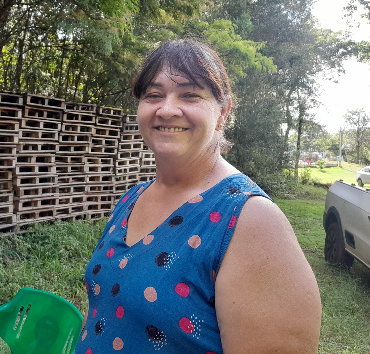 Moradora de comunidade rural de Ouro Verde do Oeste 