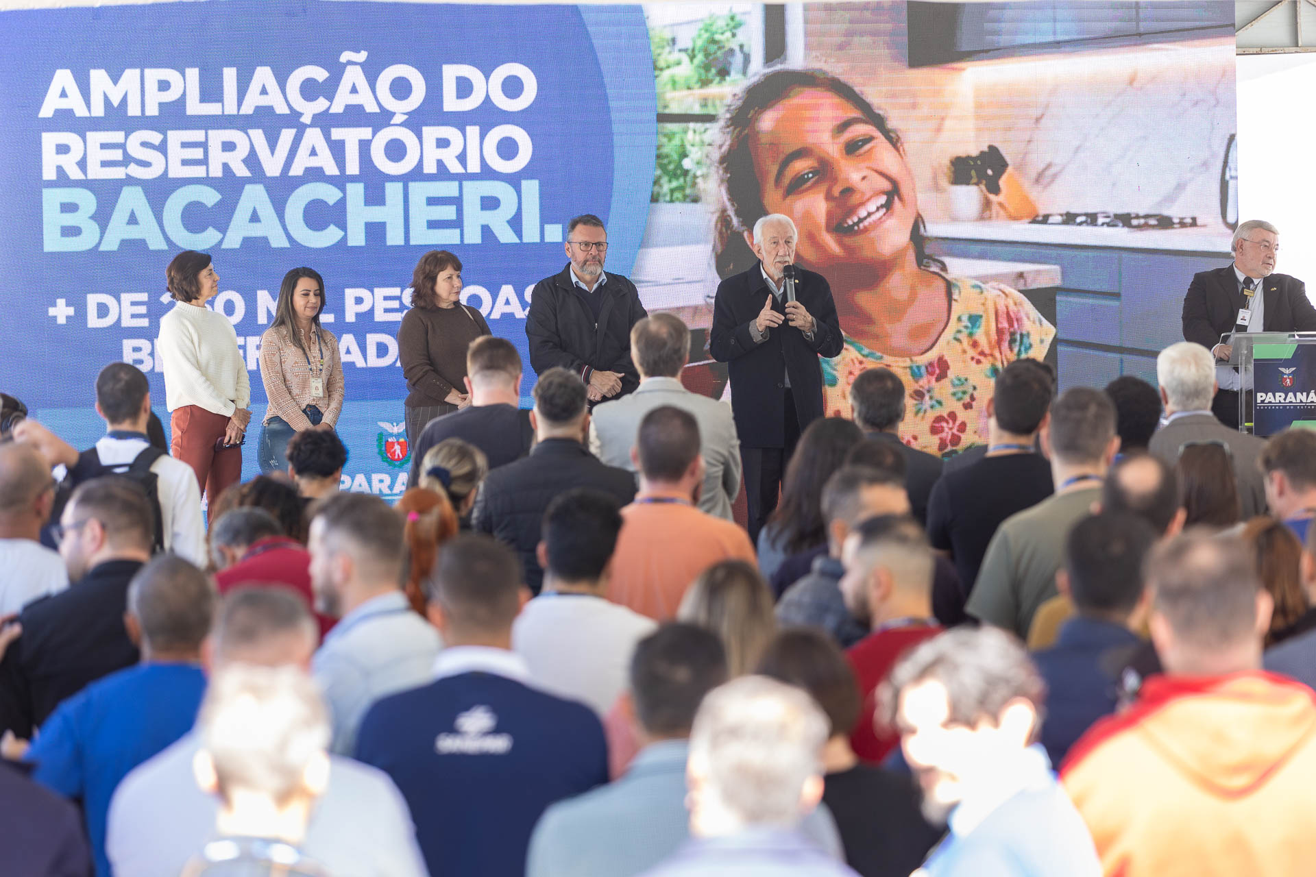 Evento de inauguração da nova Base Operacional e Reservatório do Bacacheri.
