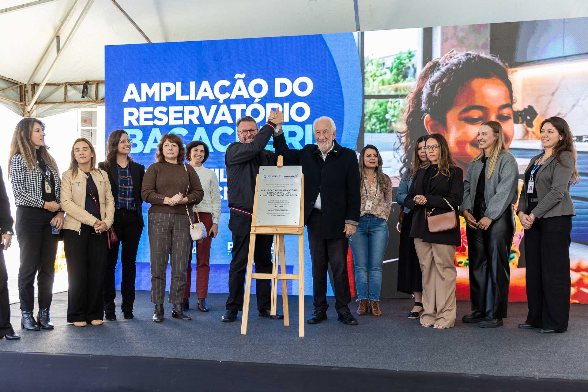 Evento de inauguração da nova Base Operacional e Reservatório do Bacacheri.