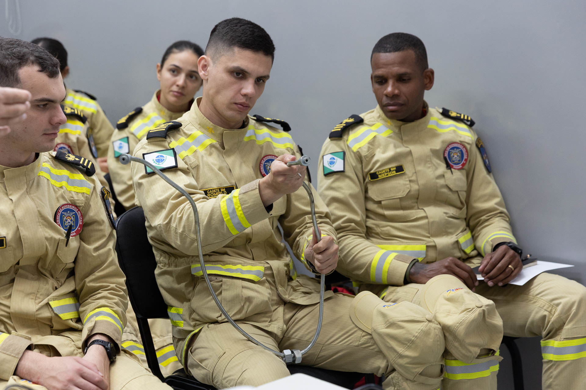 Sanepar contribui na formação de cadetes do Corpo de Bombeiros.