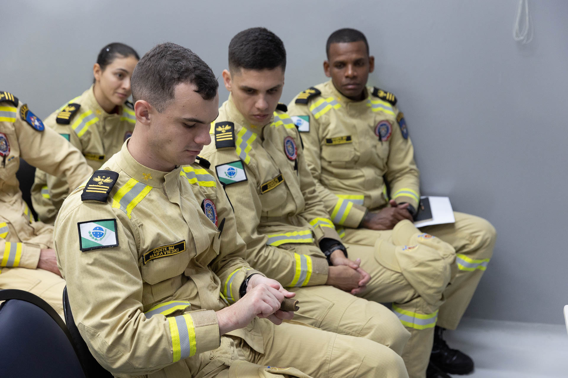 Sanepar contribui na formação de cadetes do Corpo de Bombeiros.