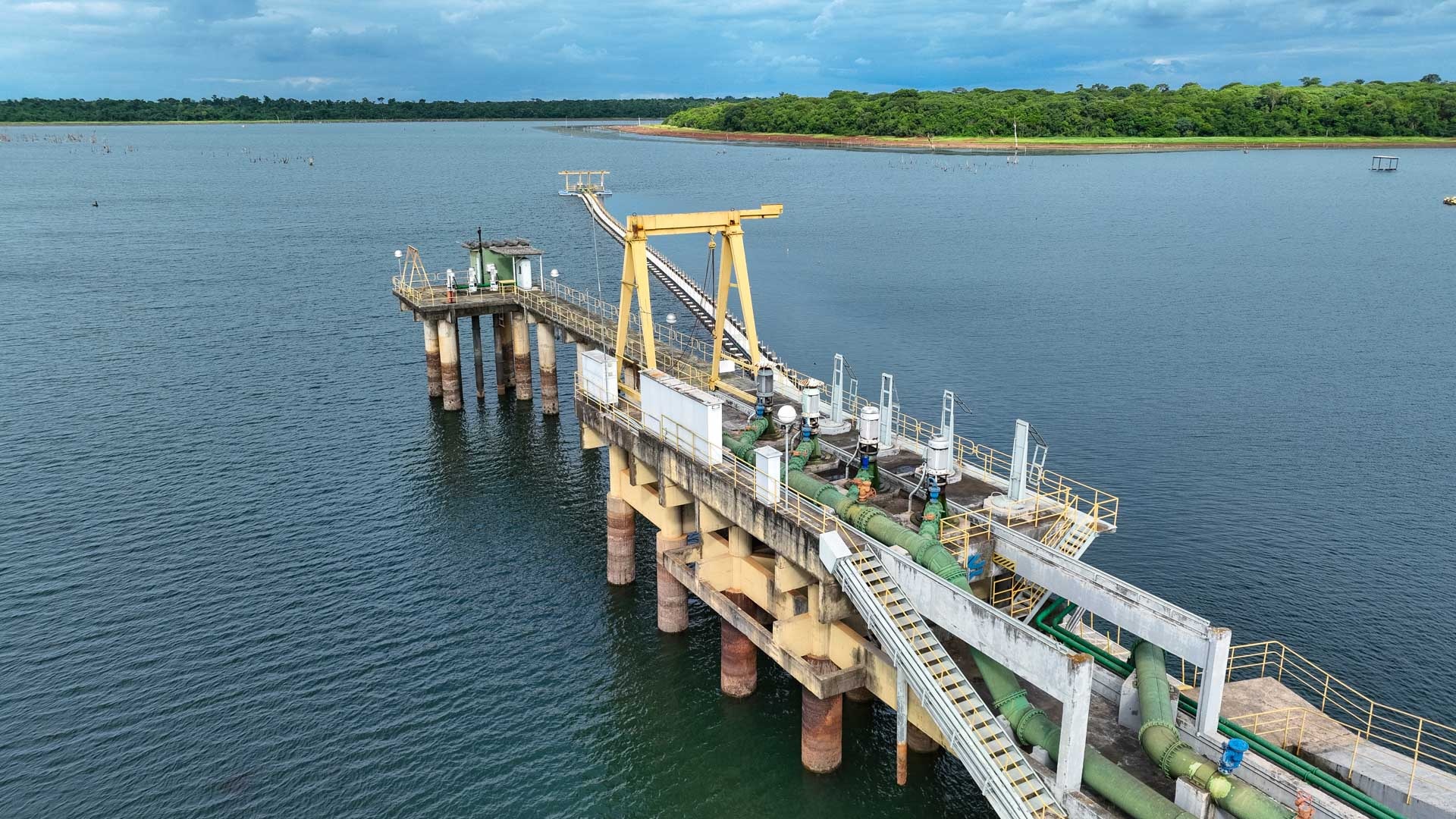 Captação Lago de Itaipu, em Foz do Iguaçu 