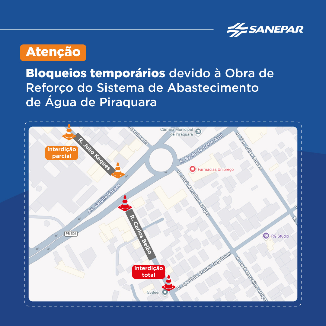 Obras em Piraquara
