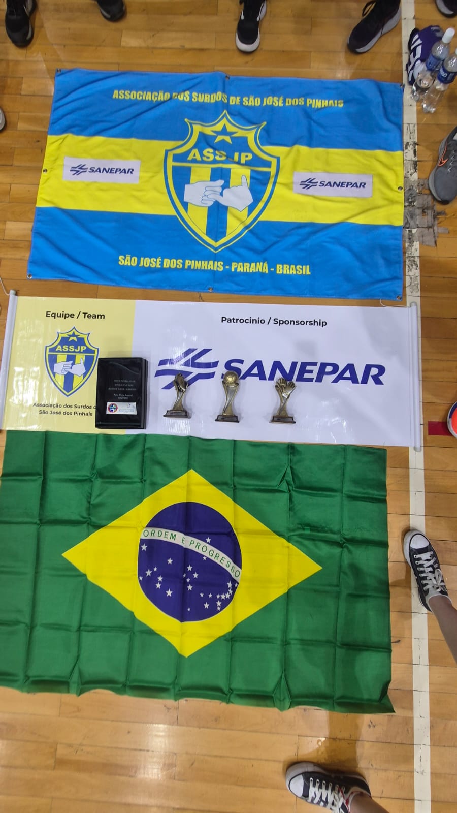Time feminino do Paraná patrocinado pela Sanepar é campeão mundial de clubes no futsal para surdos