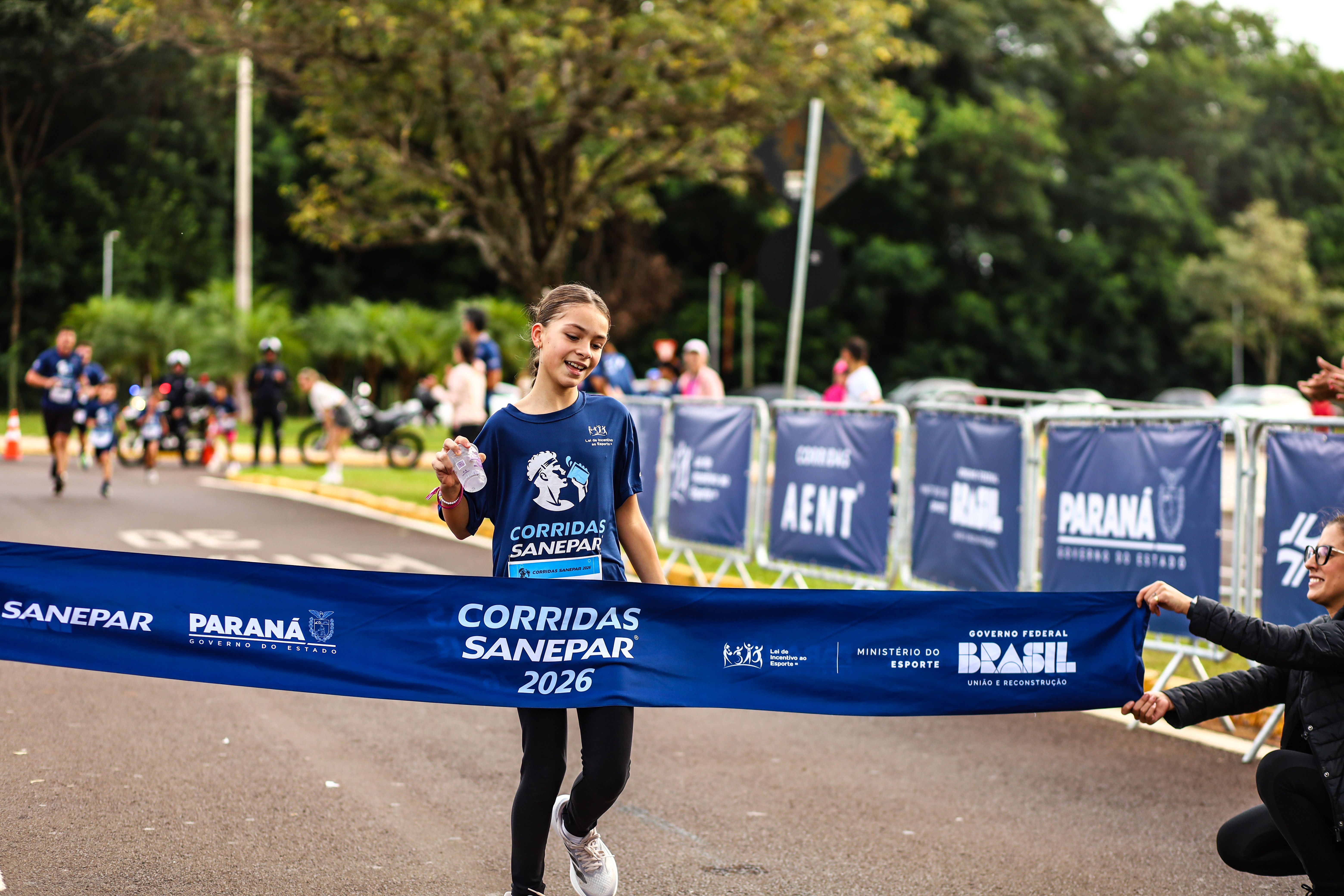 Atleta mirim participa da corrida sanepar
