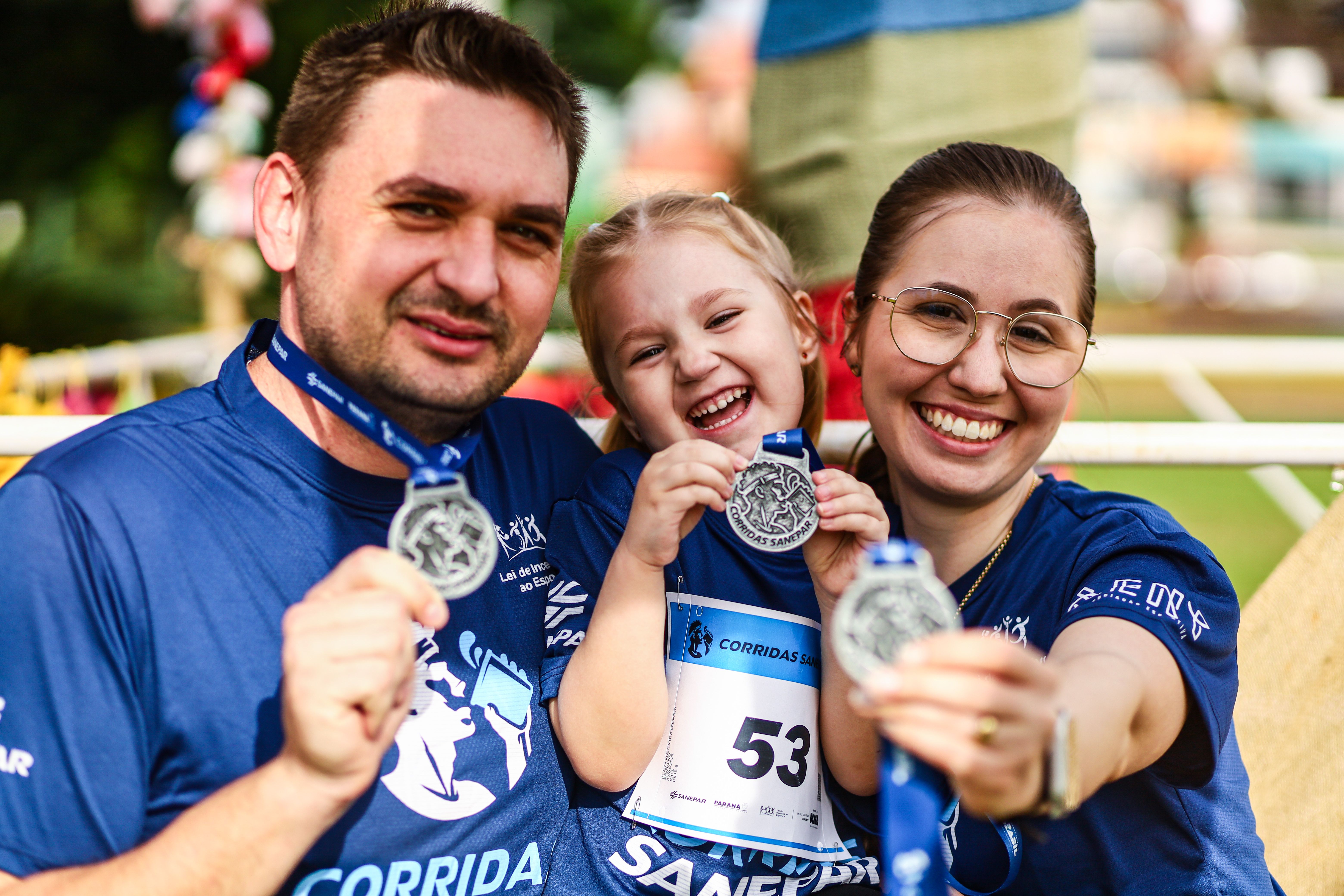 Família participa da corrida da Sanepar