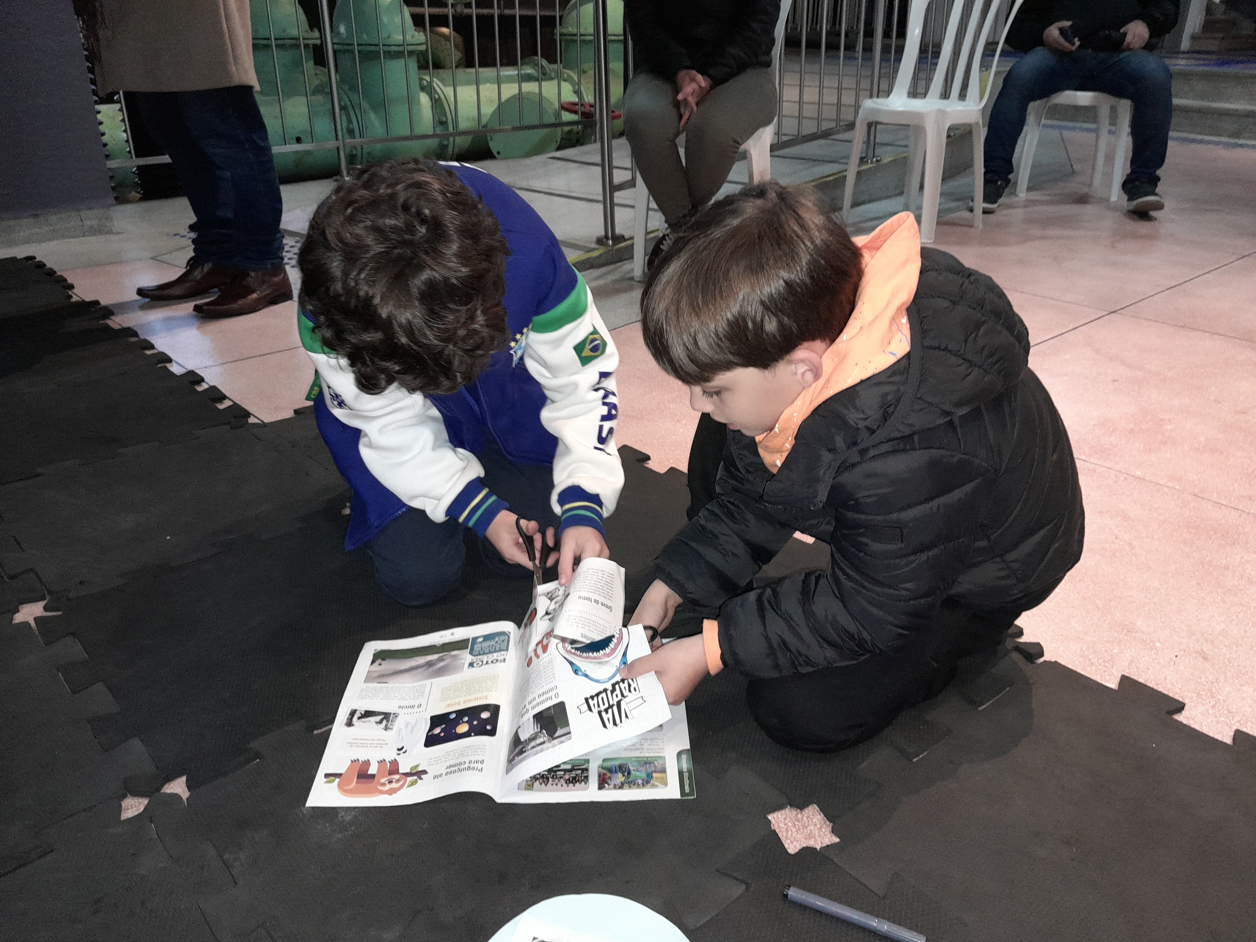 Crianças participam de oficina no Museu do Saneamento da Sanepar