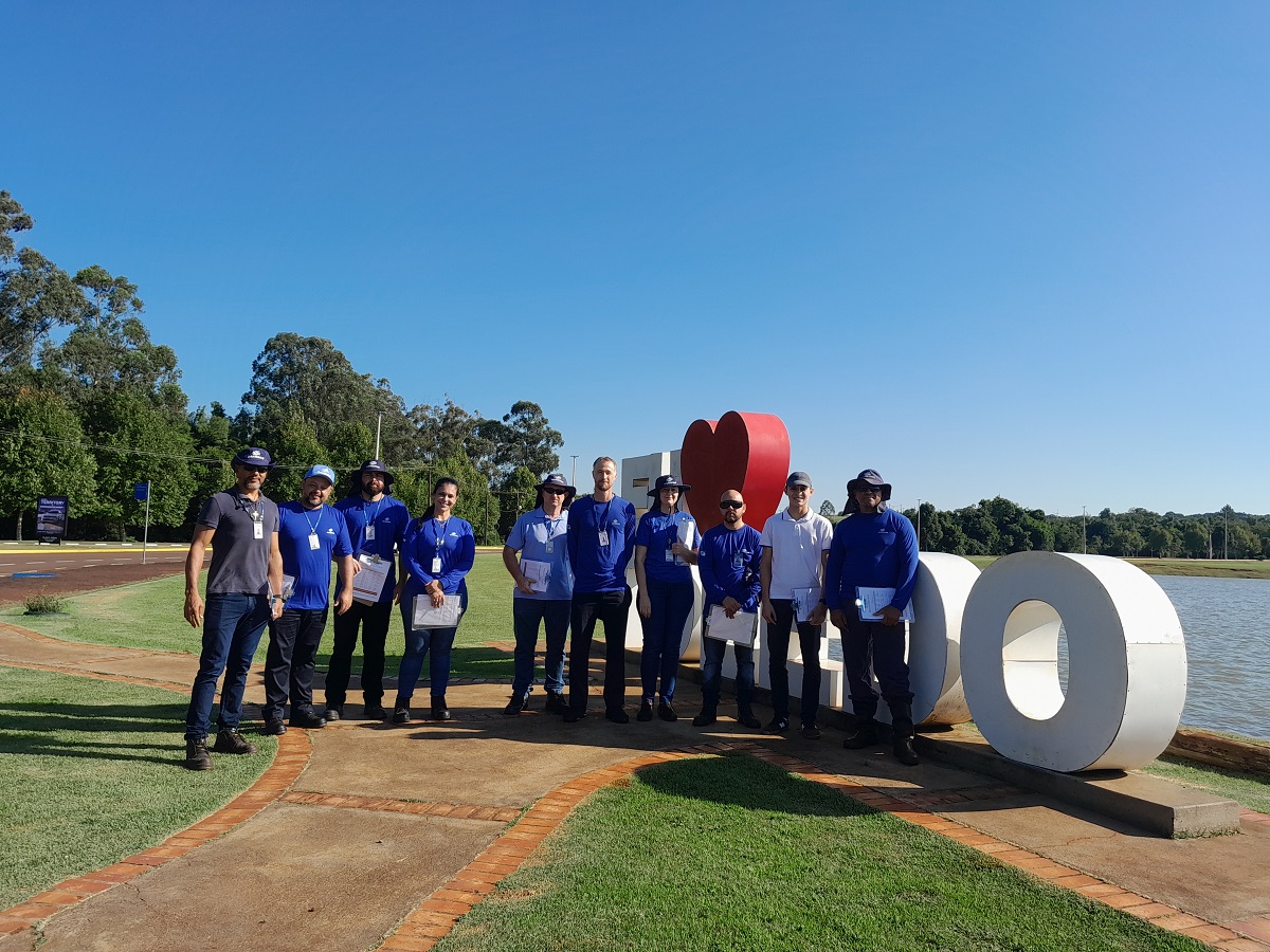 Equipe da Sanepar fez avaliação na região da nascente do Rio Marreco, em Toledo