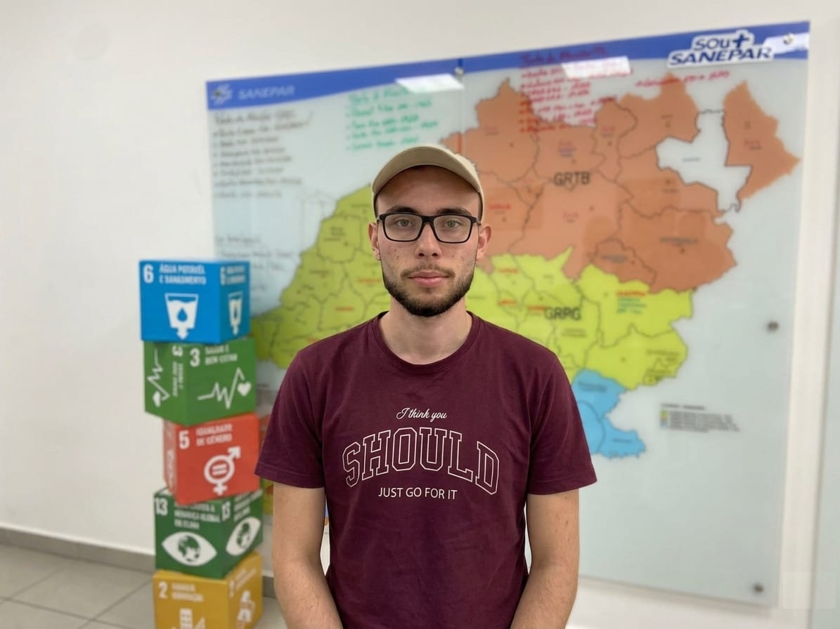 Vinícius Cardoso estagiário engenharia elétrica Sanepar