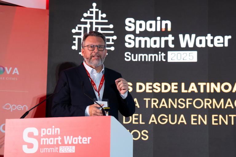 Diretor-presidente da Sanepar, Wilson Bley Lipski, no Spain Smart Water Summit 2025