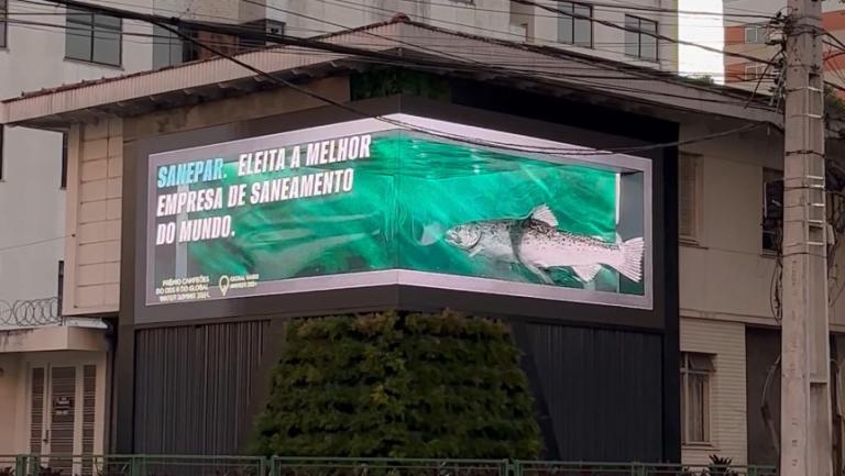 Campanha veiculada em outdoor 3D, em Curitiba, venceu o prêmio na categoria Projeto Especial