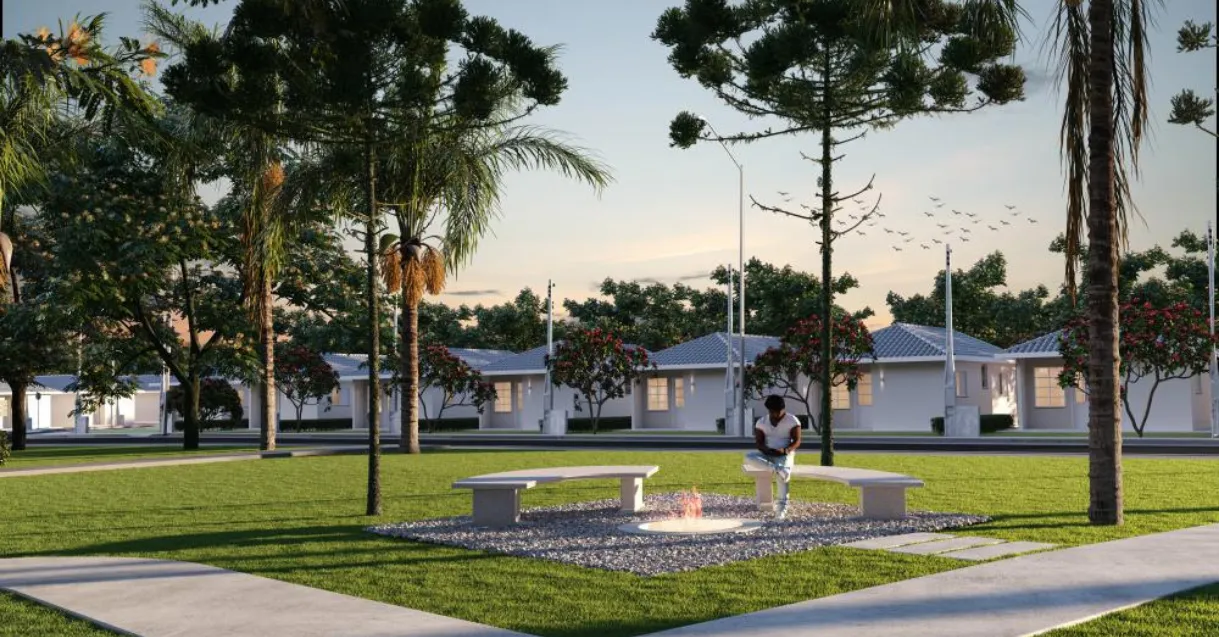 Projeto área externa Residencial Bem Viver Arapongas - Programa Casa Fácil Paraná