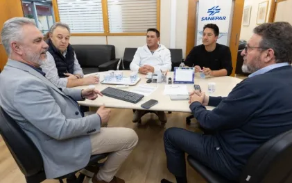 Encontro com o prefeito de Laranjal, Maycon Lopes