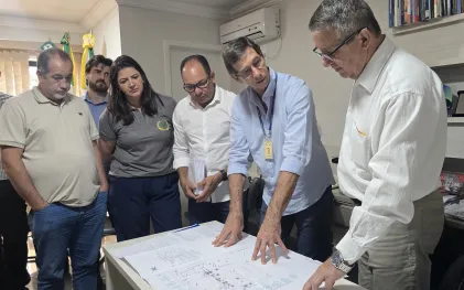 Profissionais detalham obra na Prefeitura de Lunardelli