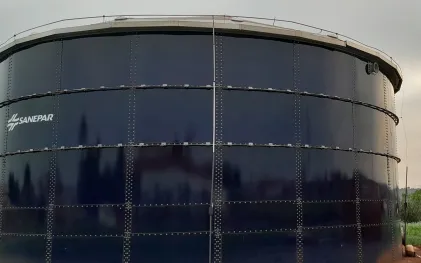 Reservatório de água tratada Faculdade em São Miguel do Iguaçu 