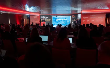 Diretor-presidente da Sanepar, Wilson Bley Lipski, no Spain Smart Water Summit 2025