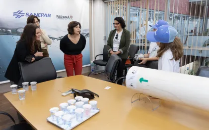 Trabalho das estudantes foi apresentado na Sanepar