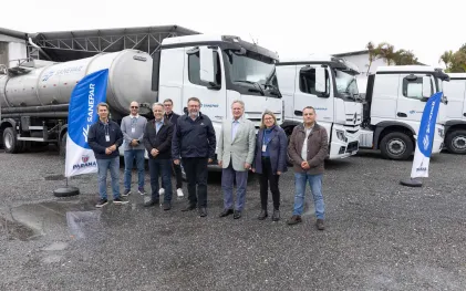 Nova frota de caminhões-pipa da Sanepar