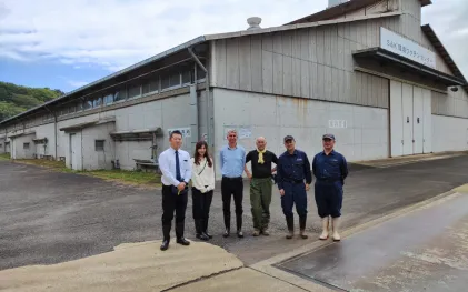 Murilo Duma em planta da japonesa Kyowa Kako