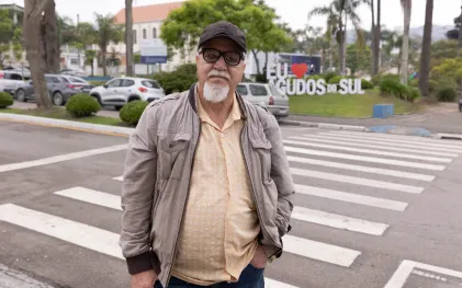 Mário Fernandes Paes é um dos moradores atendidos pelo Sanepar Rural, no programa Rota do Progresso