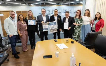 Homenagens e Comenda do Rotary para a Sanepar: gratidão pelo apoio a ações humanitárias e de conservação ambiental (Foto: André Thiago Aguiar/Sanepar)