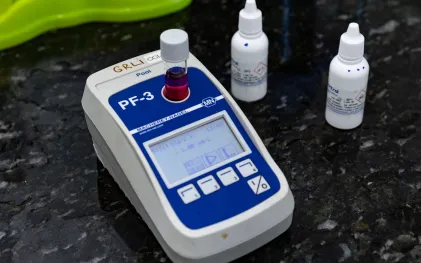 Amostra de caixa-d’água limpa recentemente apresentou o maior nível de cloro.